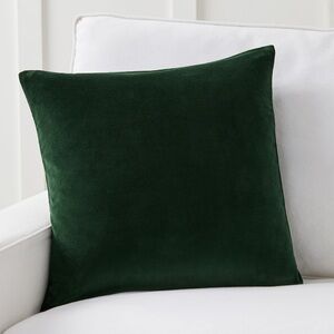 Pottery Barn Hunter Green Everywhere 100% Cotton Velvet Pillow Cover